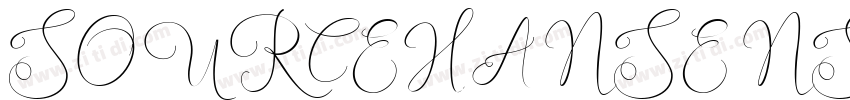 SOURCEHANSENSCN BOLD字体转换